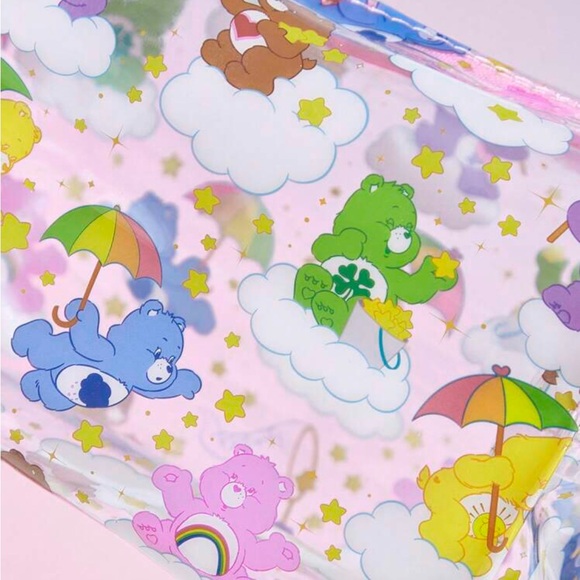 SHEIN X Care Bears Cartoon Bear Transparent Large Cosmetic Bag Storage Pouch NWT - Picture 4 of 5